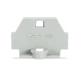 Wago 260-361 End Plate with Fixing Flange Gray