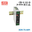 Mean Well XDR-75-48PI High-End Ultra Slim Industrial Din Rail Power Supply 74.88W 48V with Push In Connector 1.56A
