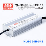 Mean Well HLG-320H-54AB Power Supply 320W 54V - Adjustable and Dimmable 5.95A