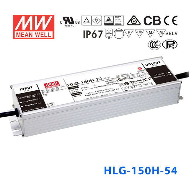 Mean Well HLG-150H-54 Power Supply 150W 54V 2.8A