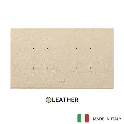 Vimar Eikon Tactil Plate 5MBS (2+blank+2) Leather Cream