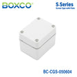 Boxco S-Series 50x65x45mm Plastic Enclosure, IP67, IK08, PC, Grey Cover, Screw Type