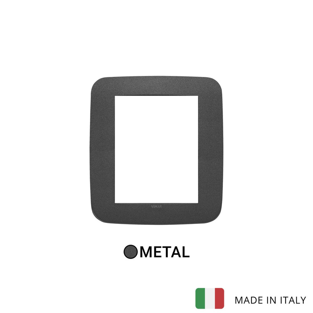 Vimar Arke Round Plate 8M Metal Matt Graphite