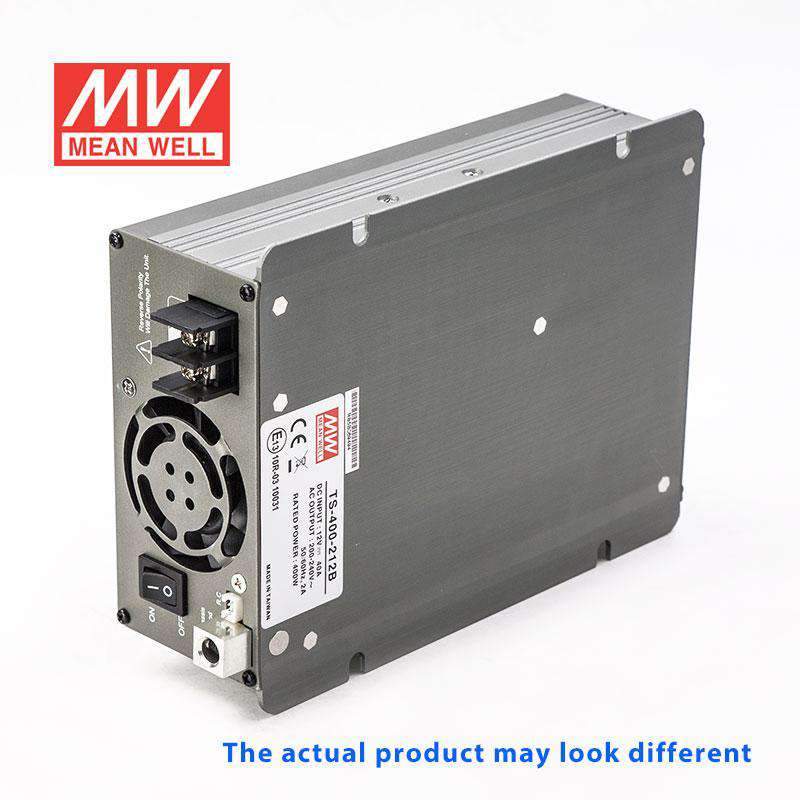 Mean Well TS-400-212C True Sine Wave 400W 12VDC to 230VAC 1.7A - DC-AC Power Inverter - PHOTO 1