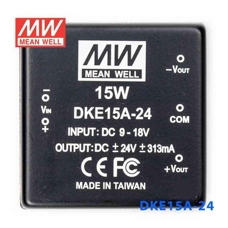 Mean Well DKE15A-24 DC-DC Converter - 15W - 9~18V in ±24V out 313mA - PHOTO 2