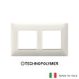 Vimar Plana Plate 4M(2+2) 57mm Technopolymer Granite White