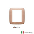 Vimar Arke Round Plate 8M Metal Brushed Copper