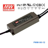 Mean Well PWM-90-12 Power Supply 90W 12V - Dimmable 7.5A