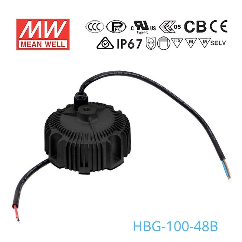 Mean Well HBG-100-48B Power Supply 100W 48V - Dimmable