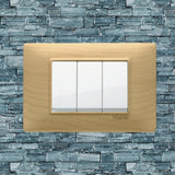 Vimar Plana Wood 3 Gang Switch - Wood Maple - 16A - PHOTO 8
