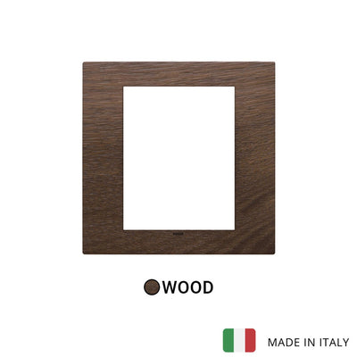 Vimar Eikon Exe Plate 8M Wood American Walnut