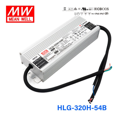 Mean Well HLG-320H-54B Power Supply 320W 54V- Dimmable 5.95A