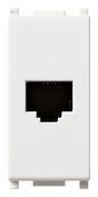 Plana RJ11 Phone Jack 6/4 White