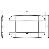 Vimar Arke Round Plate 4M Metal Matt Graphite - PHOTO 1