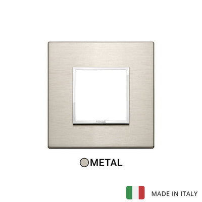 Vimar Eikon Evo Plate 2M Aluminium Neutral Bronze - Square