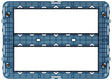 Vimar VM-19620 Frame 14M with Screws Blue