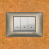Vimar Plana Metal 3 Gang Switch - Metallic Bronze - 16A - PHOTO 10