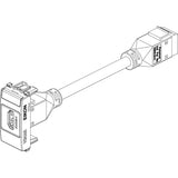 Eikon  HDMI Outlet Socket Connector Silver - PHOTO 1