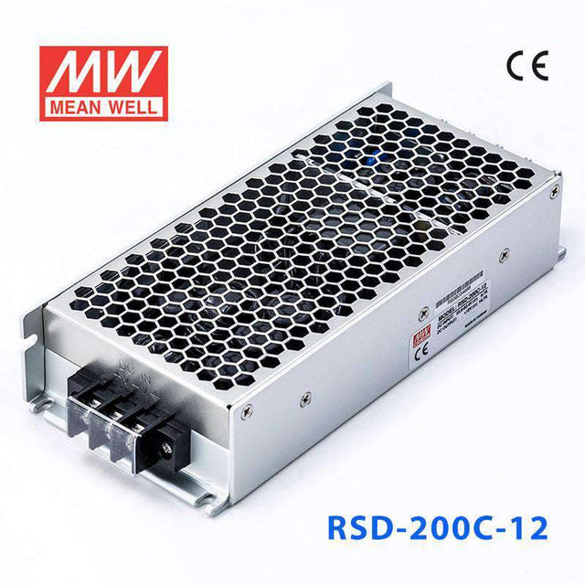 Mean Well RSD-200C-12 DC-DC Converter - 200.4W - 33.6~62.4V in 12V out 16.7A