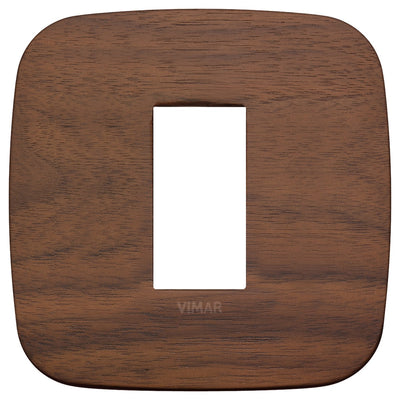 Vimar Arke Round Plate 1M Wood Walnut