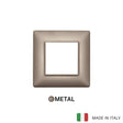 Vimar Plana Plate 2M Metal Pearl Nickel - Square