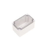 Boxco M-Series 80x130x75mm Plastic Enclosure, IP67, IK08, ABS, Transparent Cover, Screw Type - PHOTO 1