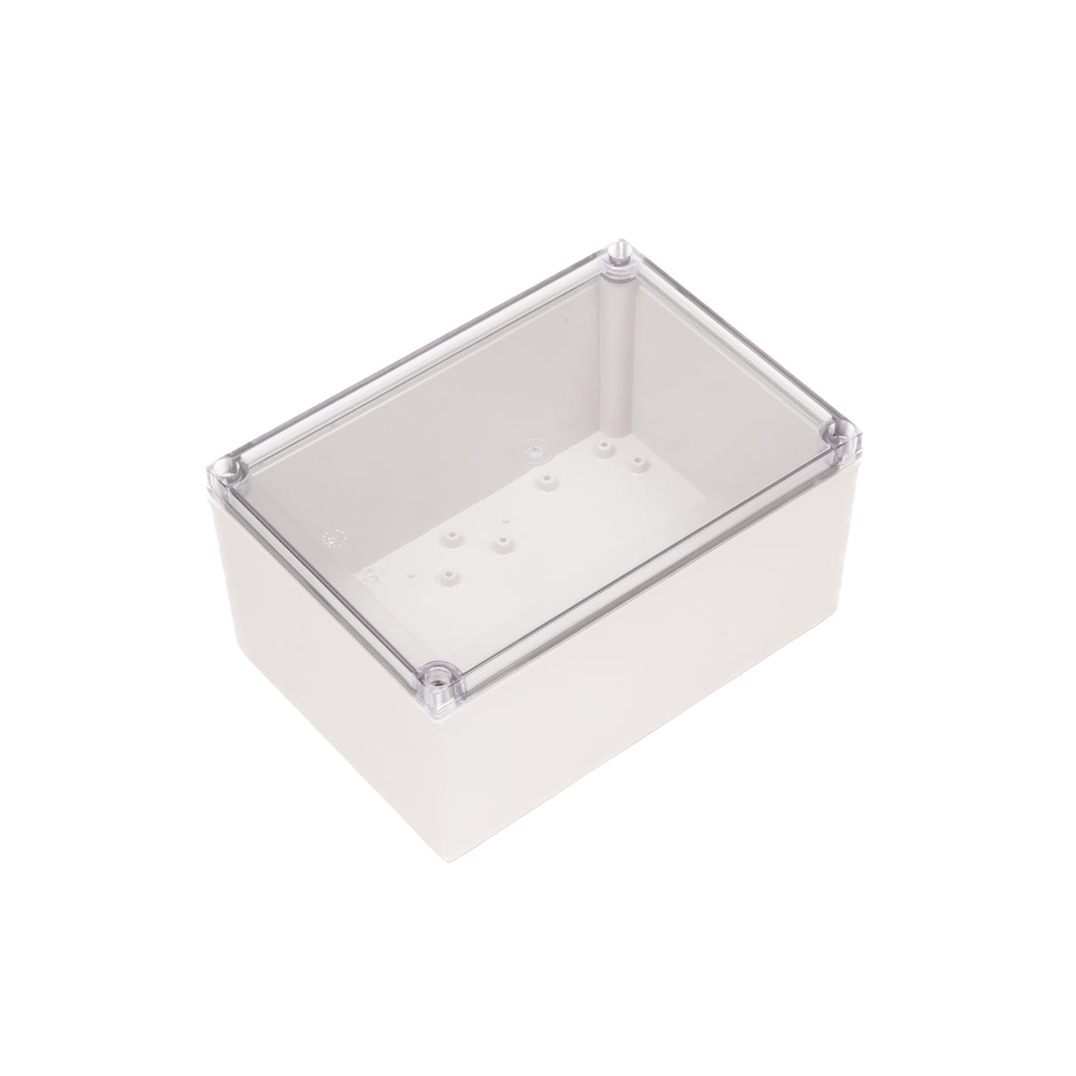 Boxco M-Series 180x255x125mm Plastic Enclosure, IP67, IK08, ABS, Transparent Cover, Screw Type - PHOTO 1