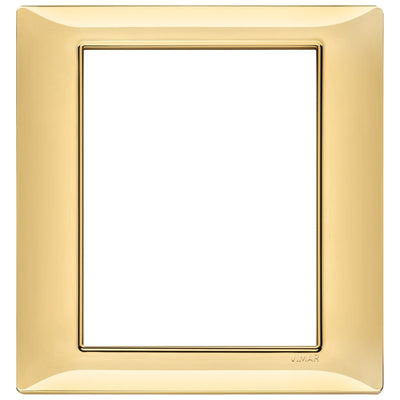 Vimar Plana Plate 8M Technopolymer Polished Gold