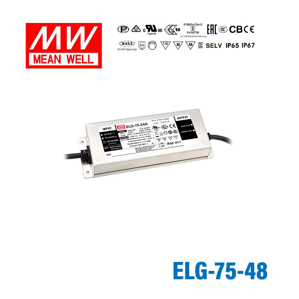 Mean Well ELG-75-48 Power Supply 75W 48V 1.6A