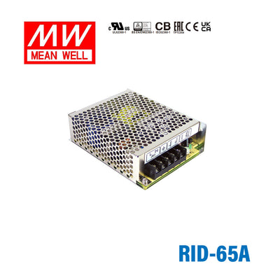 Mean Well RID-65A AC-DC Dual output enclosed power supply 65W 3A