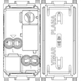 Vimar Plana 1P 16AX 1-Way Switch 2M White - PHOTO 2