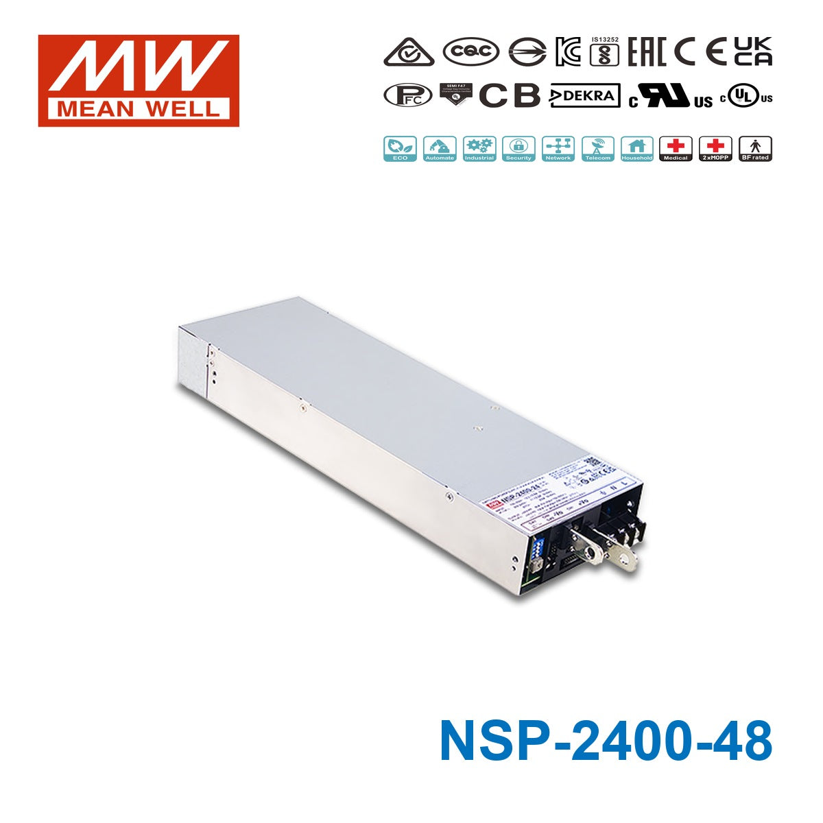 Mean Well NSP-2400-48 2400W 48V Compact Power Supply 50A