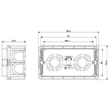 Vimar Flush Mounting Box 4M Light Blue - PHOTO 1
