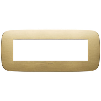 Vimar Arke Round Plate 7M Metal Brushed Brass