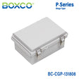 Boxco P-Series 135x185x85mm Plastic Enclosure, IP67, IK08, PC, Grey Cover, Molded Hinge and Latch Type