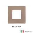 Vimar Eikon Exe Plate 2M Leather Steppe - Square