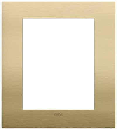 Vimar Arke Classic Plate 8M Metal Brushed Brass