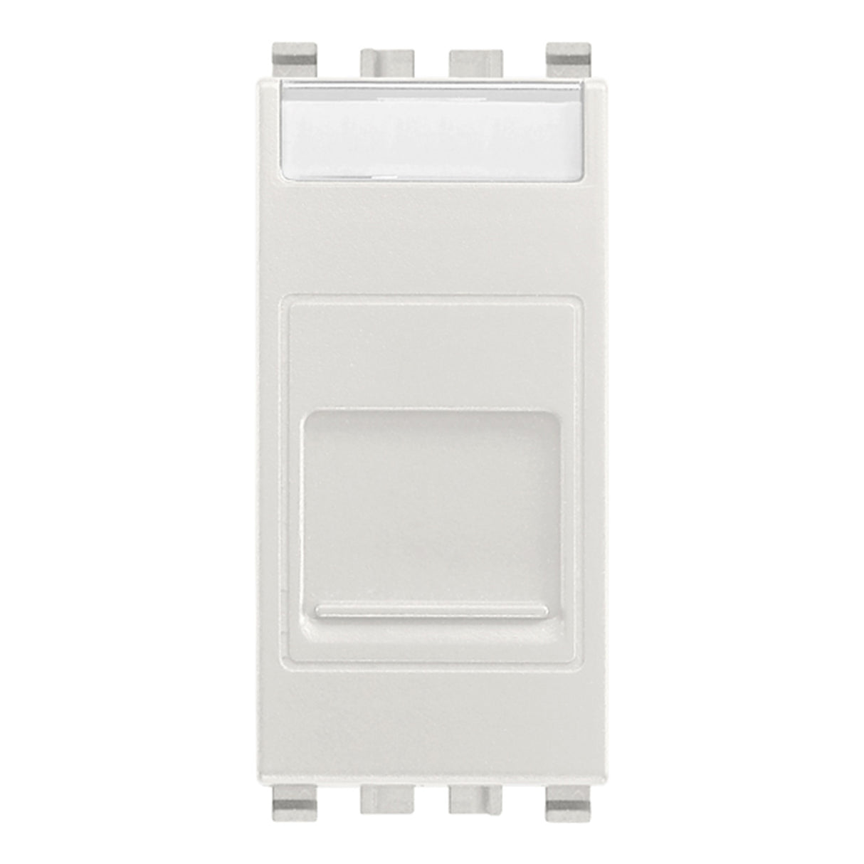 Eikon RJ45 Cat 6 UTP Outlet With Cover Silver
