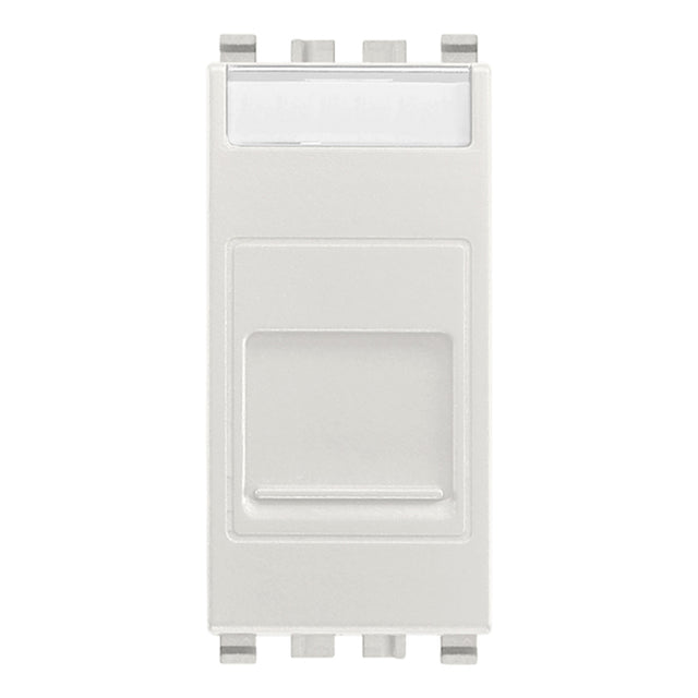 Eikon RJ45 Cat 6 UTP Outlet With Cover Silver