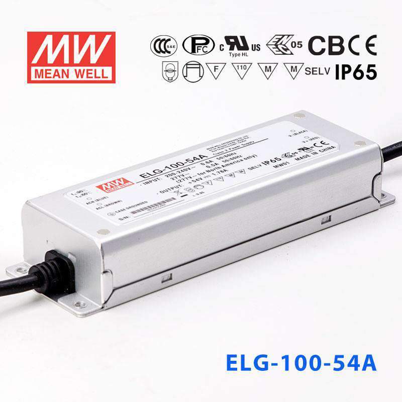 Mean Well ELG-100-54A Power Supply 96.12W 54V - Adjustable