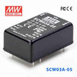 Mean Well SCW03A-05 DC-DC Converter - 3W 9~18V DC in 5V out 600mA