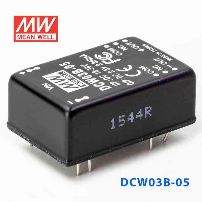 Mean Well DCW03B-05 DC-DC Converter - 3W - 18~36V in ±5V out - PHOTO 1