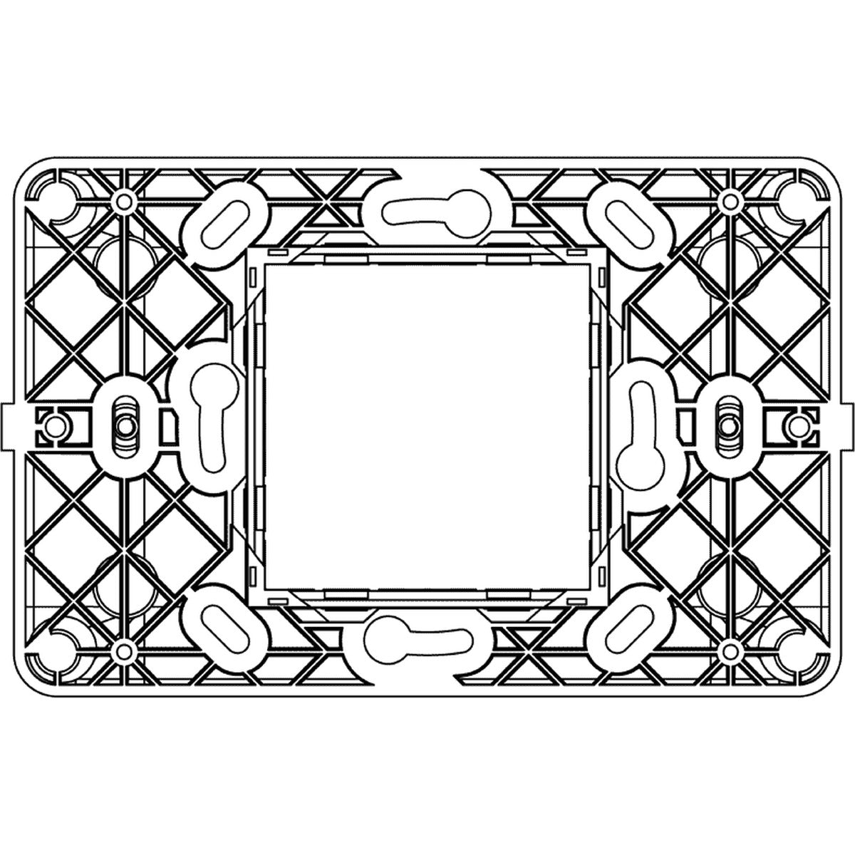 Vimar Plana Frame 2 CentralM + Screws - PHOTO 2