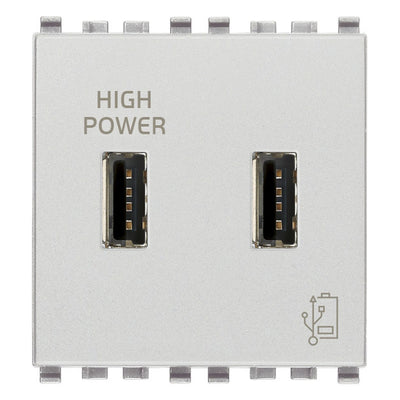 Eikon 5V 1A USB Supply Unit 2M Silver