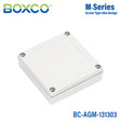 Boxco M-Series 130x130x35mm Plastic Enclosure, IP67, IK08, ABS, Grey Cover, Screw Type