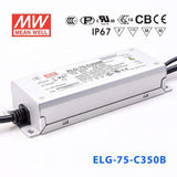 Mean Well ELG-75-C350B Power Supply 75W 350mA - Dimmable