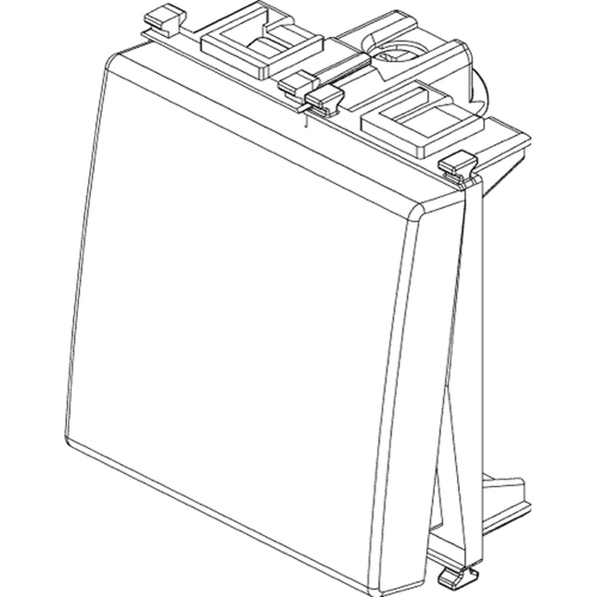 Vimar Plana 1P 16AX 2-Way Push Button White - PHOTO 1