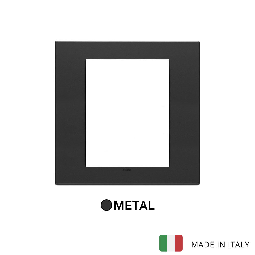 Vimar Eikon Exe Plate 8M Metal Anthracite Grey