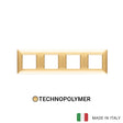 Vimar Plana Plate 8M(2+2+2+2) 71mm Technopolymer Polished Gold