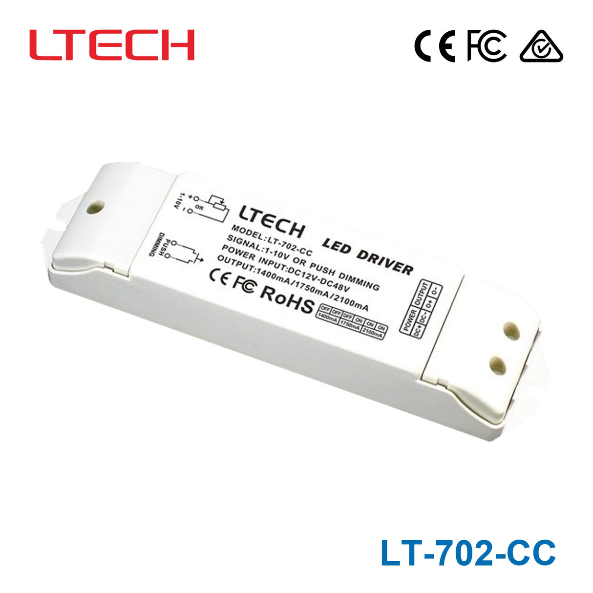 Ltech LT-702-CC 1-10V Led Dimming Driver